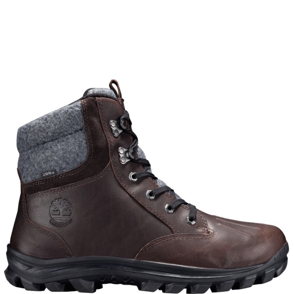 TIMBERLAND MEN'S CHILLBERG WP INSULATED BOOT DK BROWN FULL GRAIN